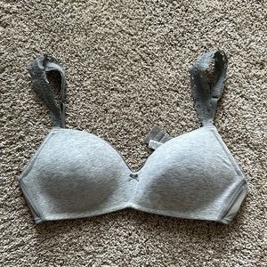 Aerie Gray Bra with No Underwire